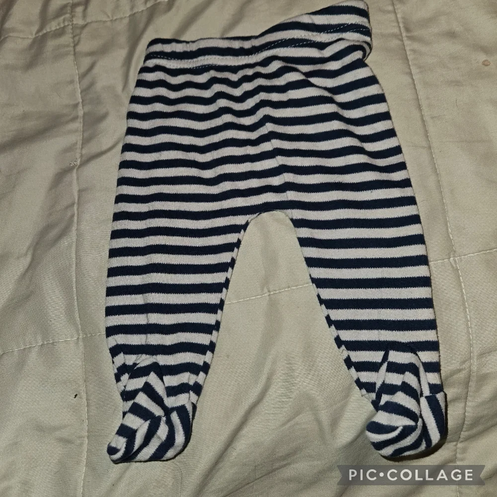 Perry Ellis Infant 3m 2Piece Pj Footed Long Sleeve Sleeper Set Striped Elastic
